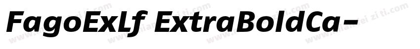 FagoExLf ExtraBoldCa字体转换